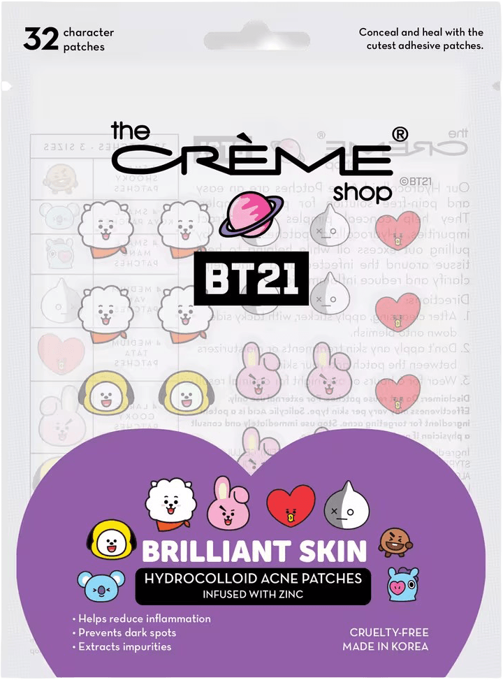BT21 Brilliant Skin Hydrocolloid Acne Patches