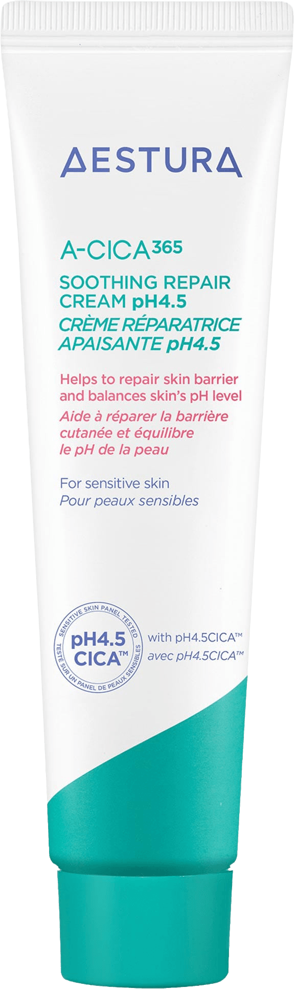 A-CICA365 Soothing Repair Gel Cream Moisturizer pH4.5 with Centella Asiatica + Panthenol for Redness