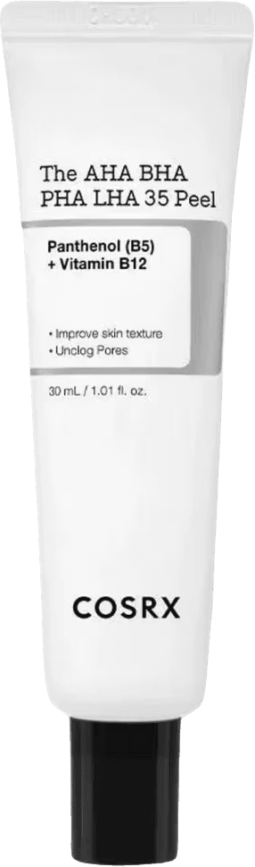 The AHA BHA PHA LHA 35 Peel with Vitamins B5 & B12