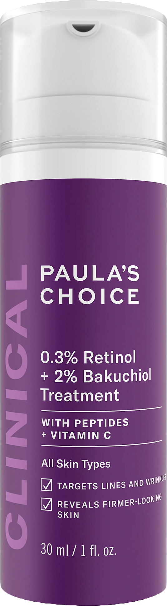 Clinical 0.3% Retinol + 2% Bakuchiol Treatment