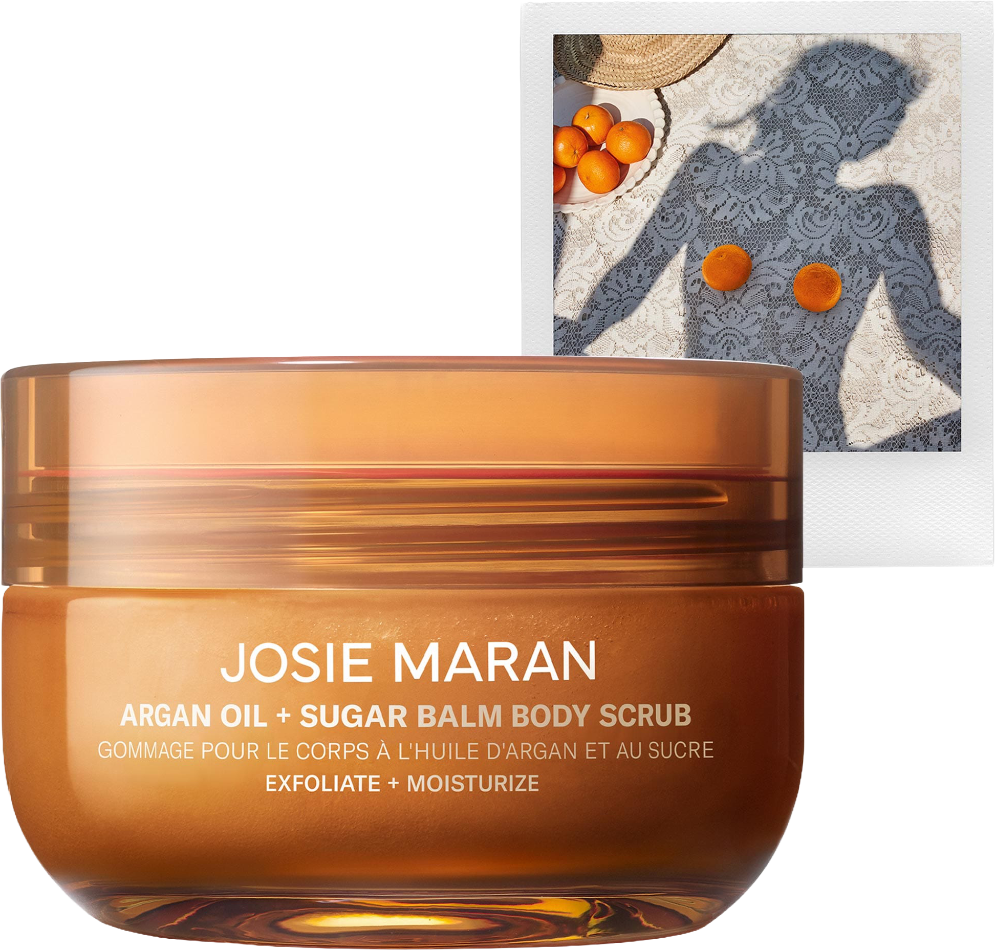 Topless Tangerine - Argan Oil + Sugar Balm Refillable Exfoliating Body Scrub Jar