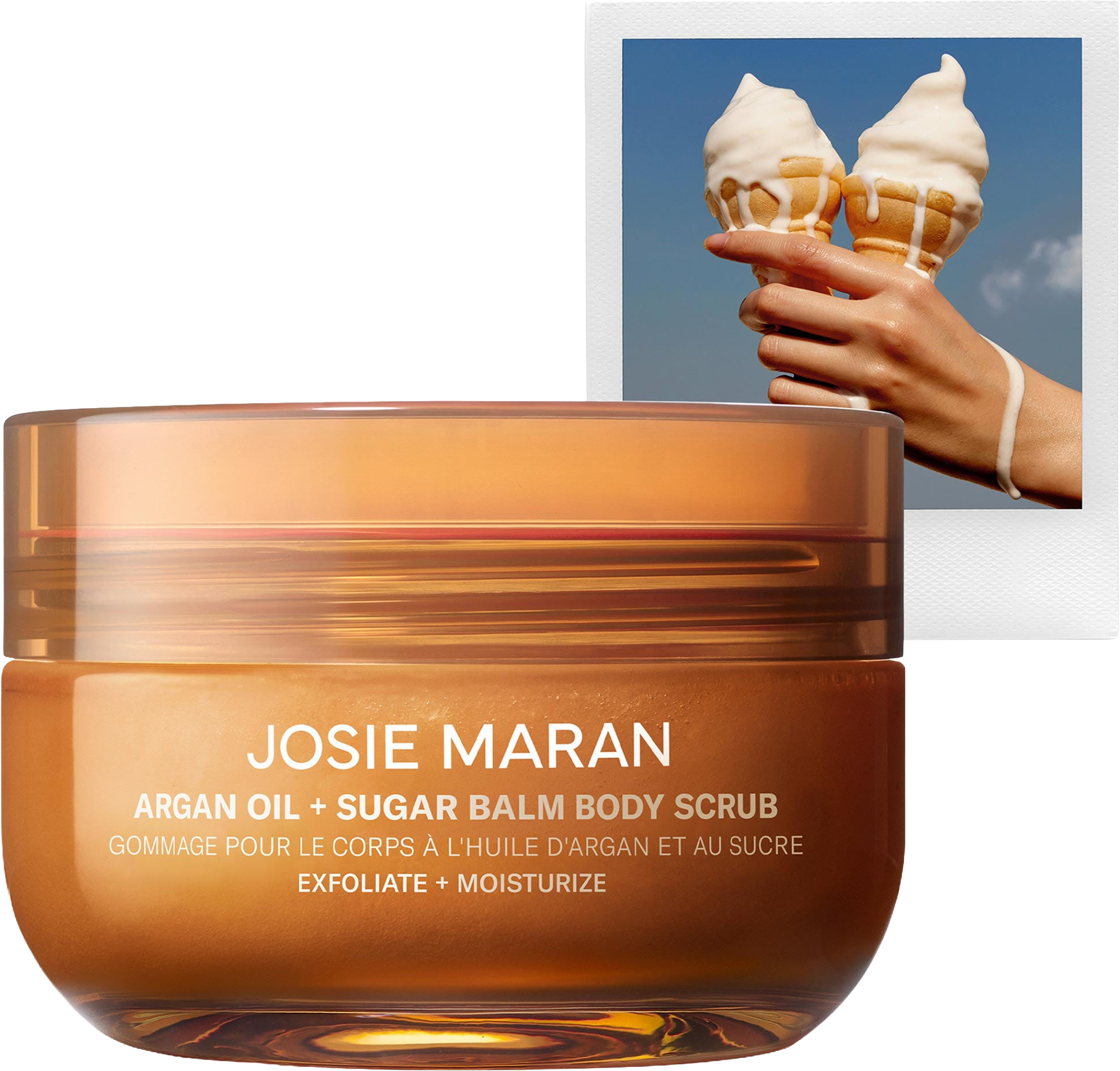 Vanilla Vibezzz - Argan Oil + Sugar Balm Refillable Exfoliating Body Scrub Jar