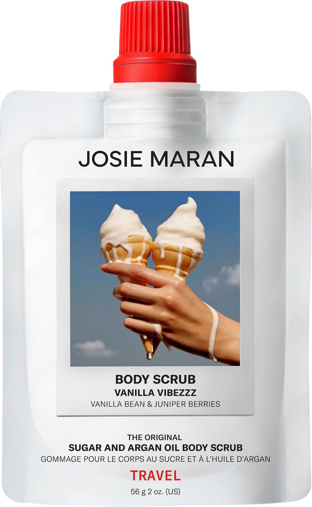 Mini Vanilla Vibezzz - Argan Oil + Sugar Balm Refillable Exfoliating Body Scrub