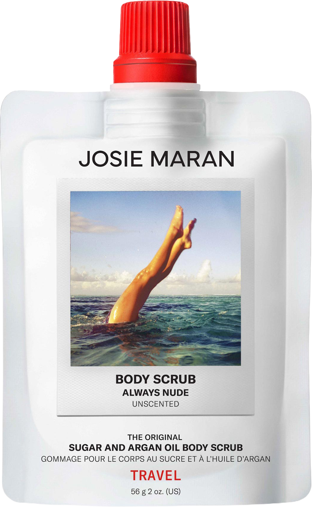 Mini Always Nude (Unscented) - Argan Oil + Sugar Balm Refillable Exfoliating Body Scrub
