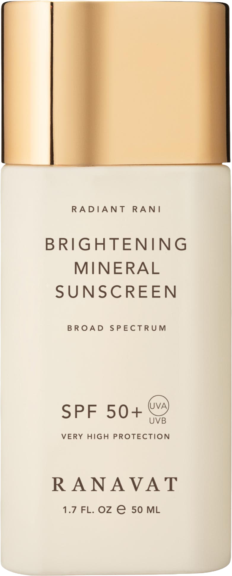 Daily Brightening Mineral Face Sunscreen, SPF 50+ with Saffron for Dark Spots and Squalane for Moisture