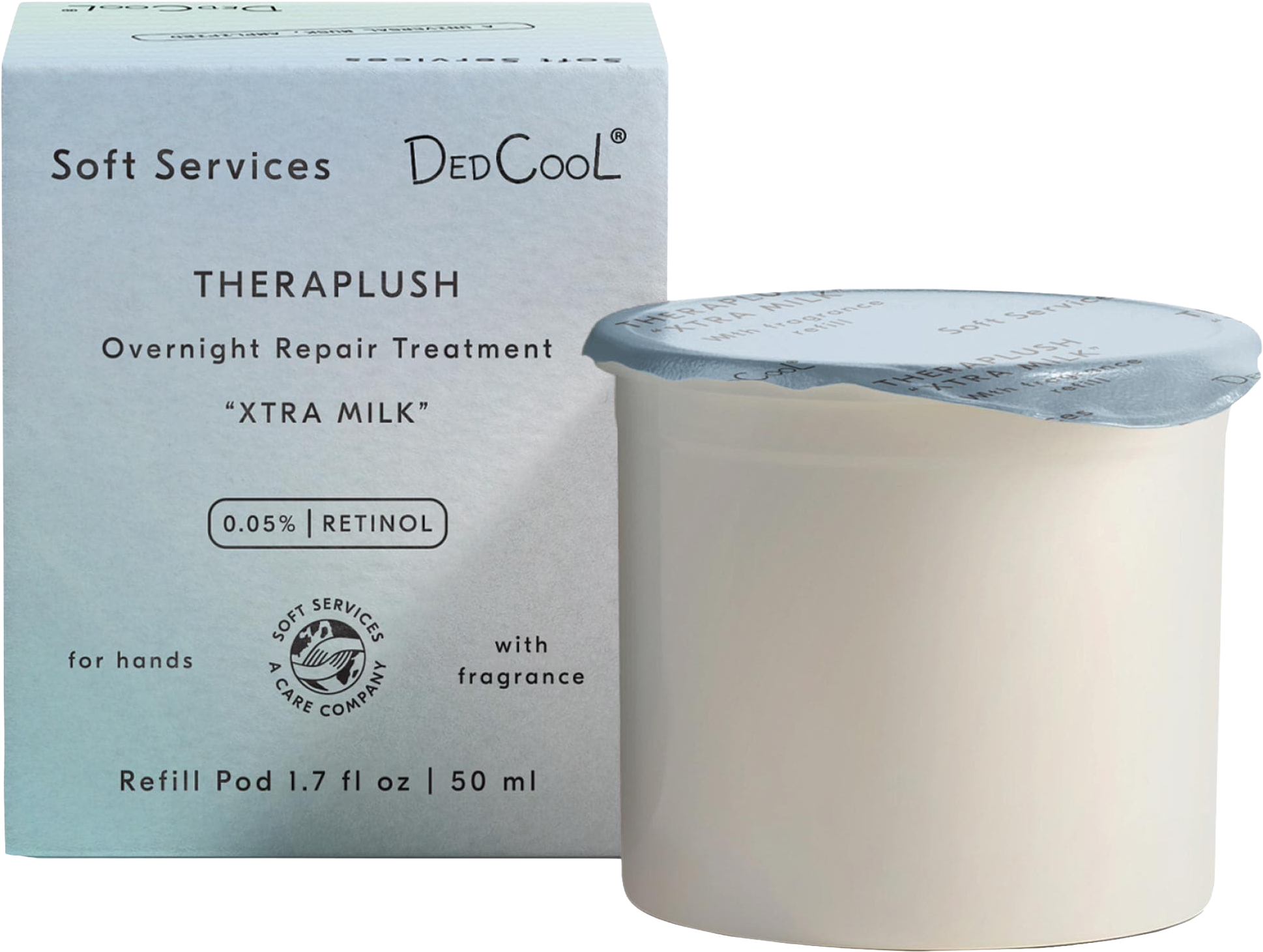 Soft Services x DedCool — Theraplush “Xtra Milk” Retinol Hand Repair Cream Refill