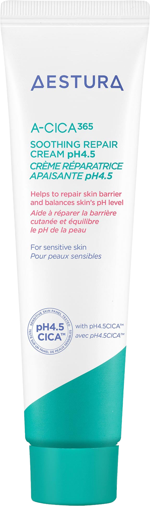A-CICA365 Soothing Repair Gel Cream Moisturizer pH4.5 with Centella Asiatica + Panthenol for Redness