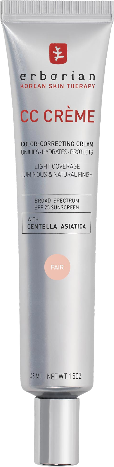 CC Cream Color-Corrector for Natural Luminous Finish with Korean Centella Asiatica Extract