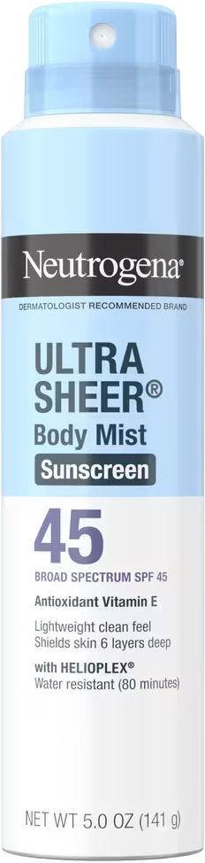 Ultra Sheer Lightweight Sunscreen Spray SPF 45