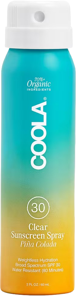 Travel Size Piña Colada Classic Body Organic Sunscreen Spray SPF 30