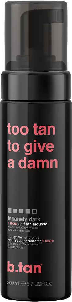 Too Tan To Give A Damn 1 Hour Self Tan Mousse