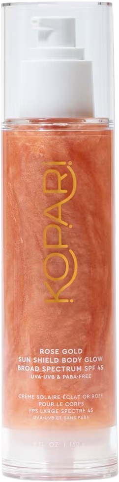 Rose Gold Sun Shield Body Glow Gel SPF 45
