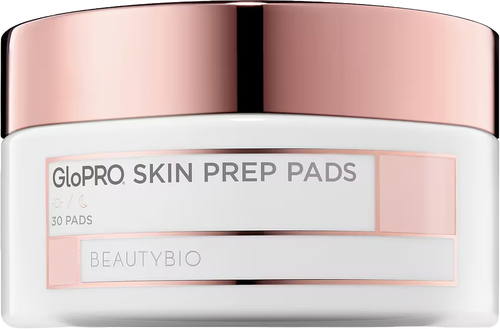 GloPRO Skin Prep Pads Clarifying Skin Cleansing Wipes with Peptides