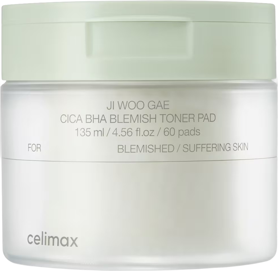Jiwoogae Cica BHA Blemish Toner Pad
