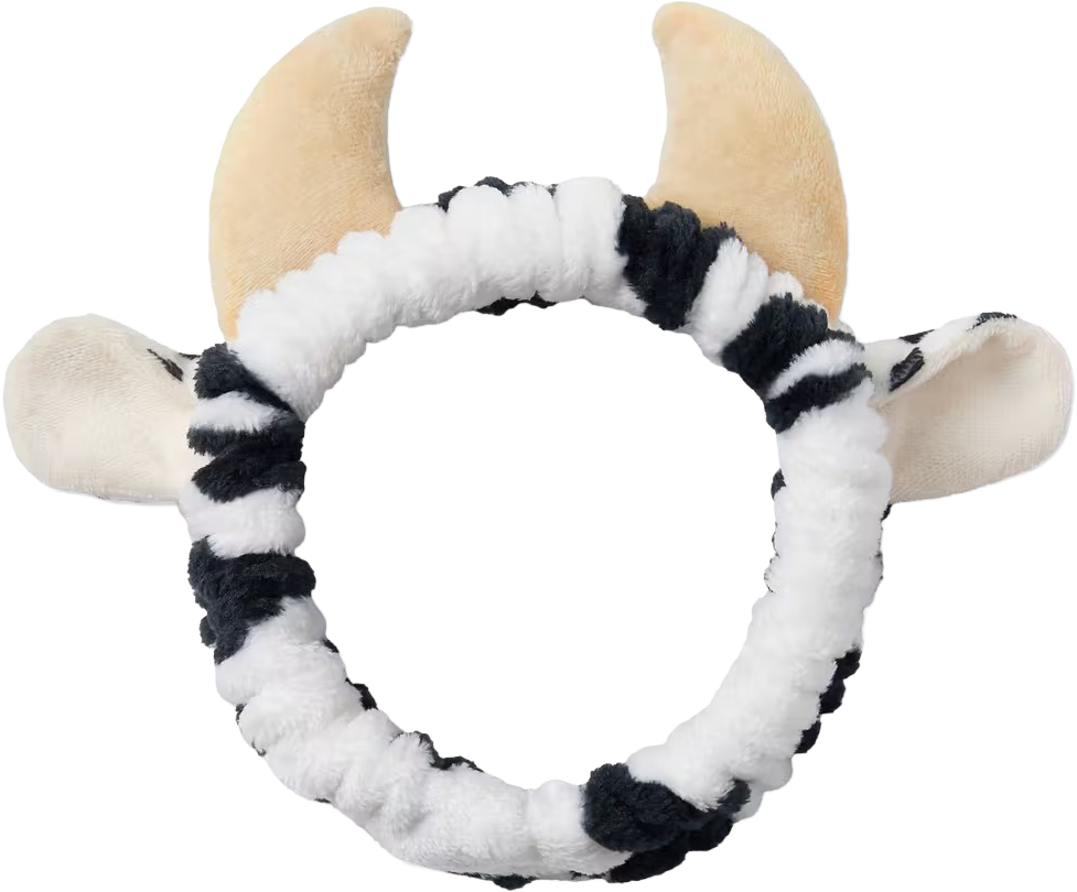 Cow Beauty Routine Spa Headband