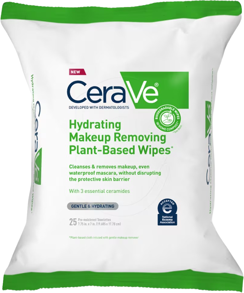 Hydrating Makeup Removing Plant-Based Wipes