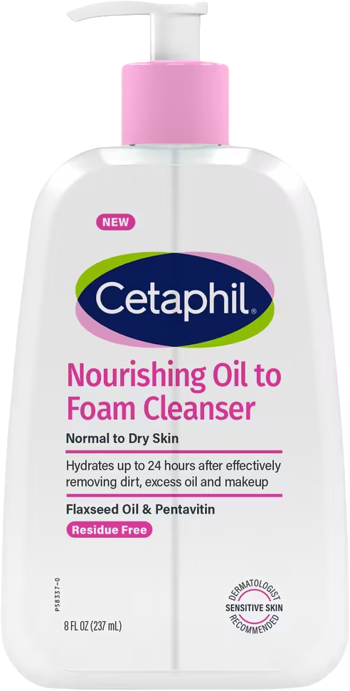 Nourishing Oil to Foam Cleanser Face Wash for Sensitive Skin