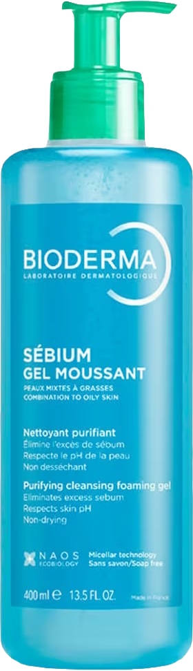 Sébium Foaming Gel Purifying Face Cleanser for Combination to Oily Skin