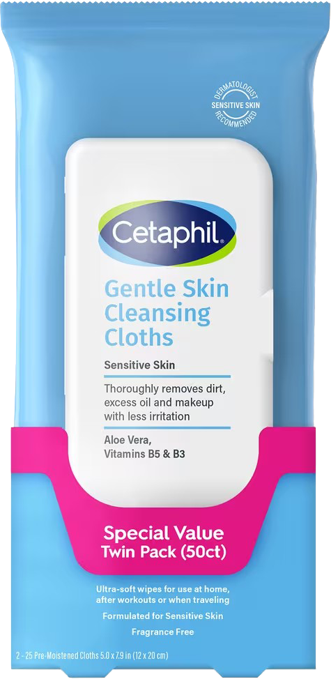 Gentle Skin Cleansing Cloths Twin Pack
