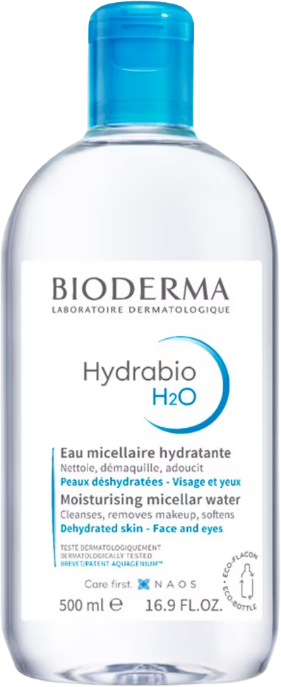 Hydrabio H2O Micellar Water Face Cleanser for Dehydrated Skin