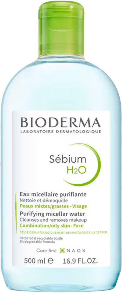 Sébium H2O Micellar Water Face Cleanser for Combination to Oily Skin
