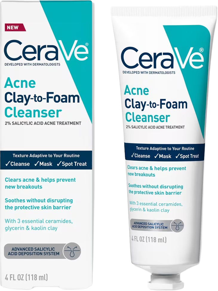 Acne Clay-to-Foam Facial Cleanser