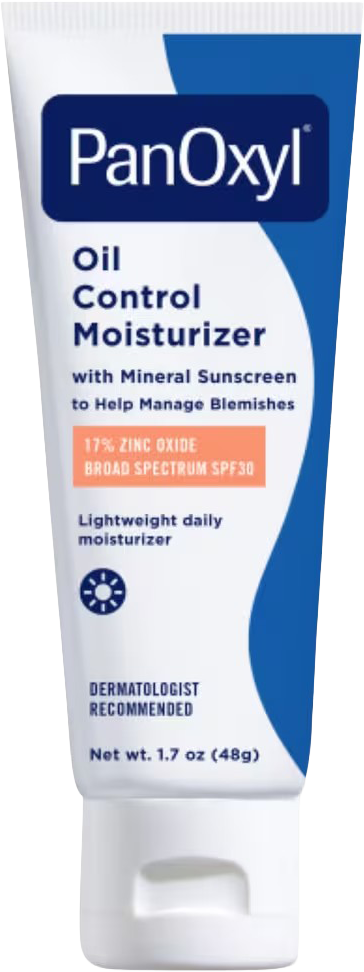 Oil Control Moisturizer with Broad Spectrum SPF 30 Mineral Sunscreen