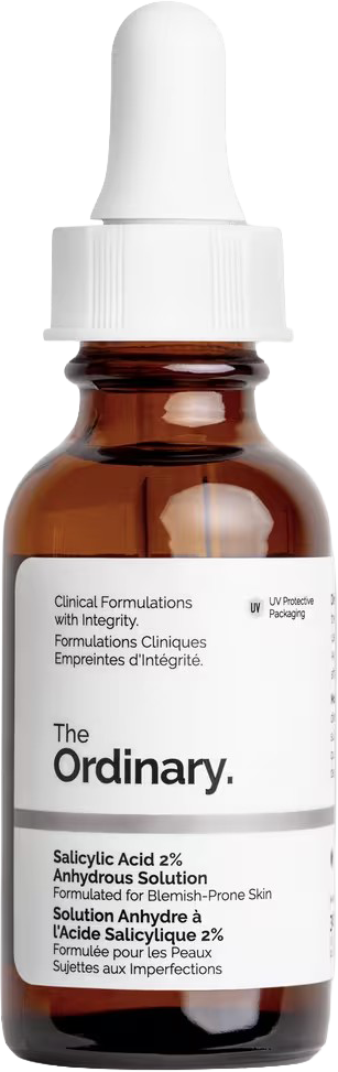Salicylic Acid 2% Anhydrous Solution, Gentle Exfoliating Serum for Blemishes