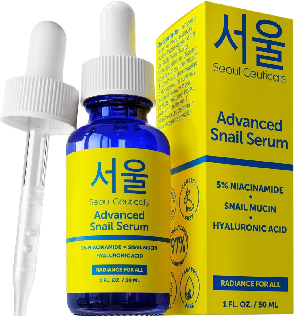 Korean Skin Care Niacinamide Advanced Snail Serum