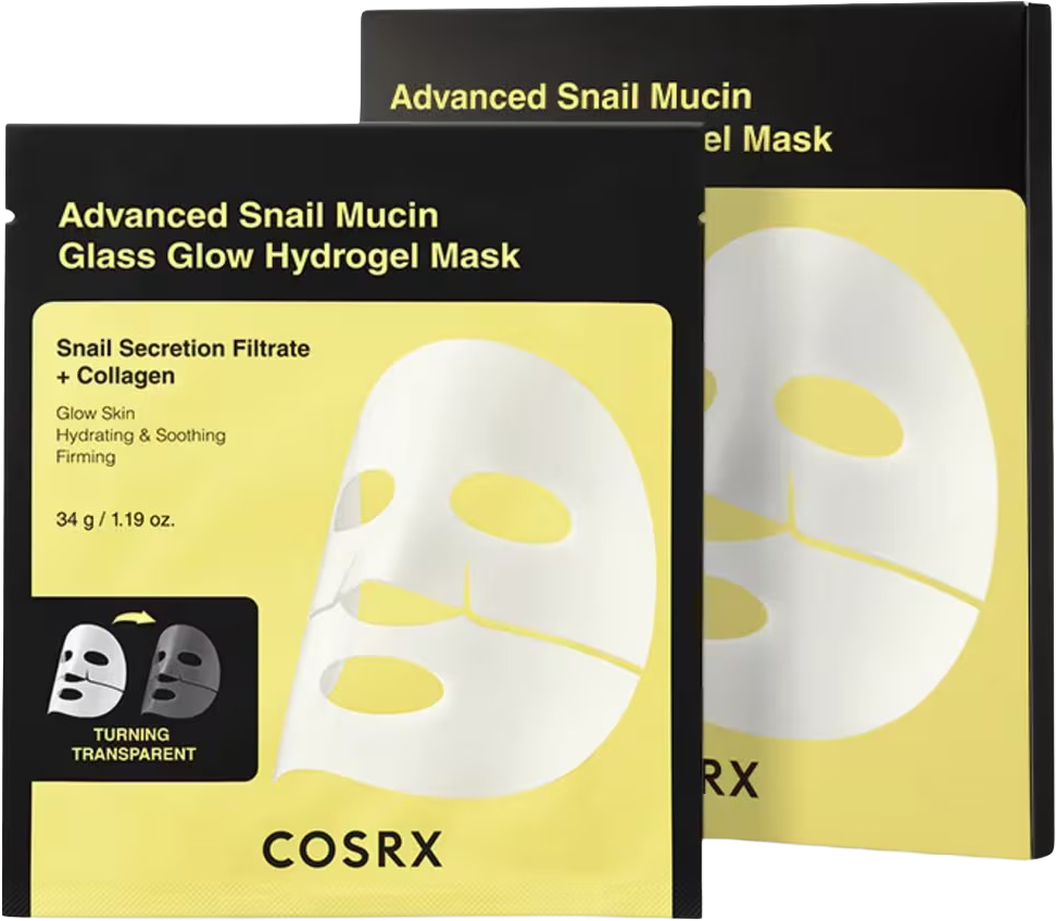 Advanced Snail Mucin Glass Glow Hydrogel Mask
