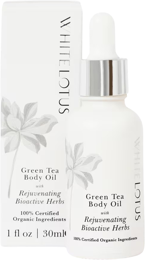 Green Tea Body Oil With Rejuvenating Bioactive Herbs