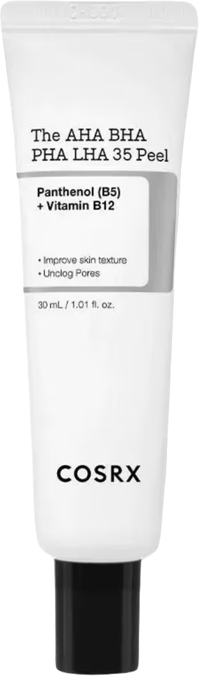 The AHA BHA PHA LHA 35 Peel with Vitamins B5 & B12