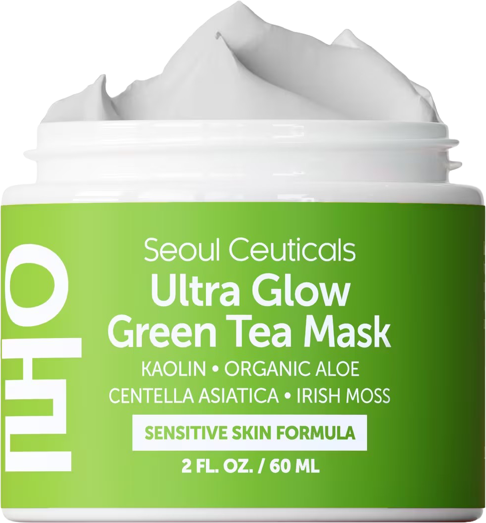 Korean Skin Care Ultra Glow Green Tea Mask