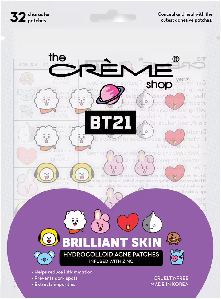 BT21 Brilliant Skin Hydrocolloid Acne Patches