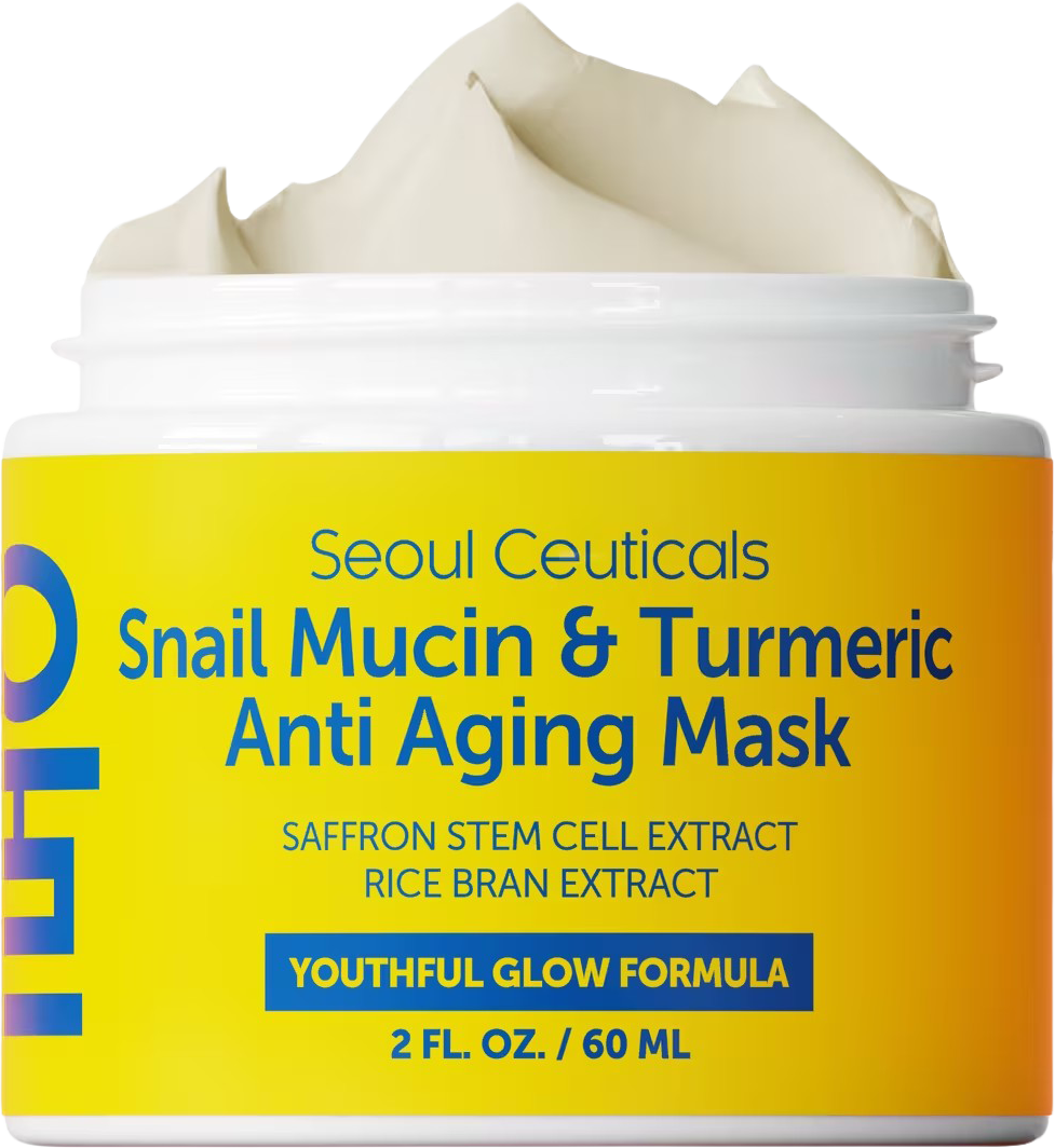 Korean Skin Care Snail Mucin & Turmeric Anti Aging Mask