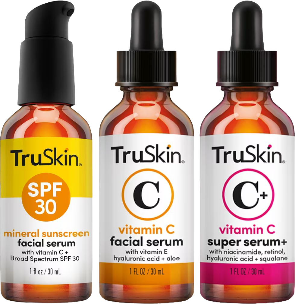 Daily C Essentials: Vitamin C Serum + Vitamin C Super Serum + SPF 30 Sunscreen Serum