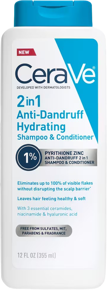 2-in-1 Anti-Dandruff Hydrating Shampoo and Conditioner